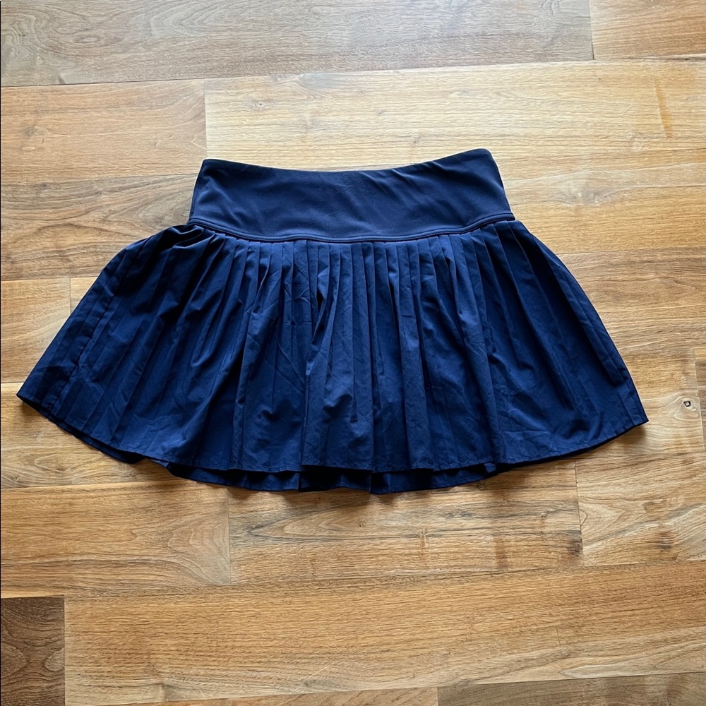 Fabletics Navy Blue Women's Hot Shot Pleated Athletic Skort